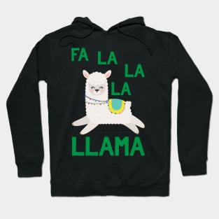 Fa La La La Llama - Funny Christmas Llama Hoodie